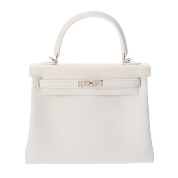 エルメス ケリー 25 内縫い 2WAY ニューホワイト ヴォースイフト レディース バッグ 【未使用】【bag】