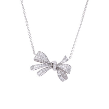 グラフ ティルダズ ボウ  ネックレス シルバー RGP564 K18ホワイトゴールド WG レディース ジュエリー 【中古】【jewelry】