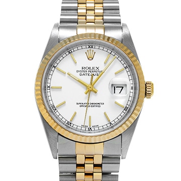 ロレックス デイトジャスト 16233 ホワイト メンズ 時計 【中古】【wristwatch】