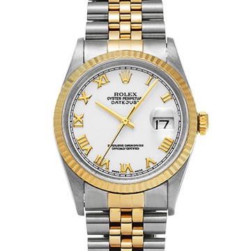 ロレックス デイトジャスト 16233 ホワイト メンズ 時計 【中古】【wristwatch】