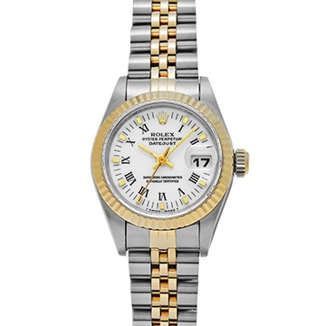 ロレックス デイトジャスト 69173 ホワイト レディース 時計 【中古】【wristwatch】