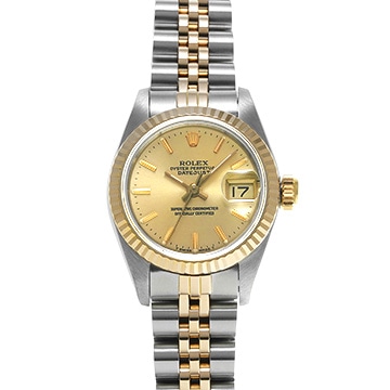 ロレックス デイトジャスト 69173 シャンパン レディース 時計 【中古】【wristwatch】