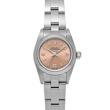ロレックス オイスターパーペチュアル 76080 ピンク レディース 時計 【中古】【wristwatch】