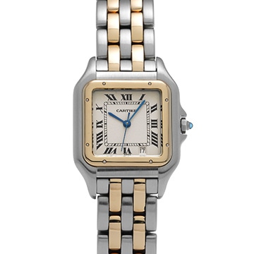 カルティエ パンテール ドゥ カルティエ MM W25028B6 アイボリー レディース 時計 【中古】【wristwatch】