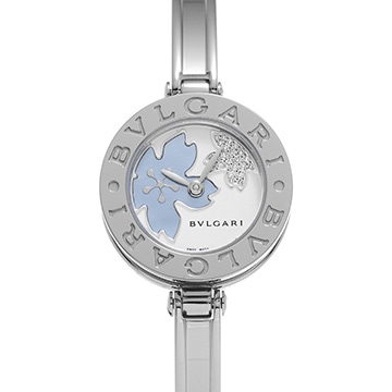 ブルガリ ビーゼロワン / B-ZERO1 BZ22S ホワイト/ブルーシェル/ダイヤモンド レディース 時計 【中古】【wristwatch】