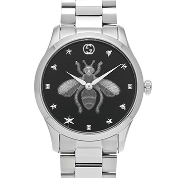 グッチ Gタイムレス YA1264136 ブラック レディース 時計 【中古】【wristwatch】