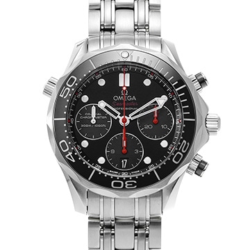 オメガ シーマスター ダイバー300 コーアクシャル クロノグラフ 212.30.42.50.01.001 ブラック メンズ 時計 【中古】【wristwatch】