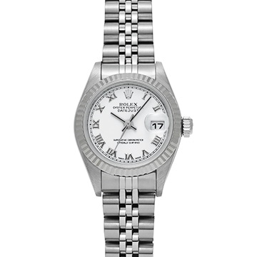 ロレックス デイトジャスト 79174 ホワイト レディース 時計 【中古】【wristwatch】