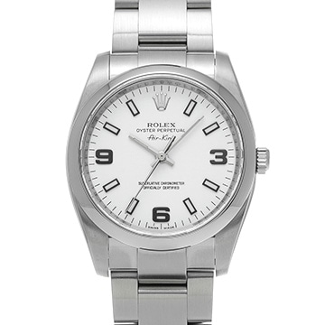 ロレックス エアキング 114200 ホワイト メンズ 時計 【中古】【wristwatch】