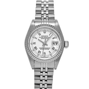 ロレックス デイトジャスト 69174 ホワイト レディース 時計 【中古】【wristwatch】