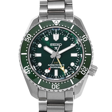 セイコー プロスペックス ダイバースキューバ 1968 メカニカルダイバーズ 現代デザイン GMT SBEJ009 グリーン メンズ 時計 【中古】【wristwatch】