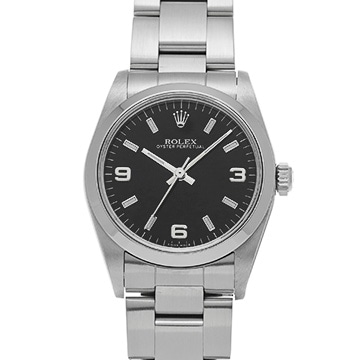 ロレックス オイスターパーペチュアル 77080 ブラック ユニセックス 時計 【中古】【wristwatch】