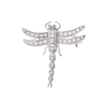 ティファニー ドラゴンフライ ブローチ シルバー Pt950プラチナ ユニセックス ジュエリー 【中古】【jewelry】