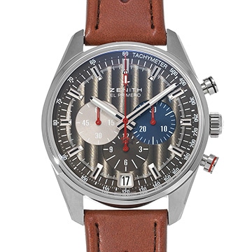 ゼニス クロノマスター エル・プリメロ 36000VpH クラシックカーズ 03.2046.400/25.C771 グレー メンズ 時計 【中古】【wristwatch】