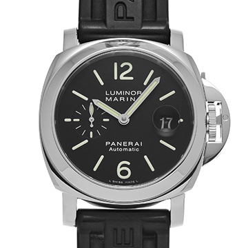 パネライ ルミノールマリーナ オートマティック PAM00104 ブラック メンズ 時計 【中古】【wristwatch】