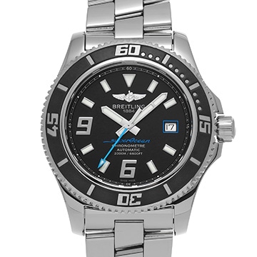 ブライトリング スーパーオーシャン 44 A189B79PRS ブラック メンズ 時計 【中古】【wristwatch】