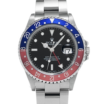 ロレックス GMTマスターII 16710 ブラック メンズ 時計 【中古】【wristwatch】