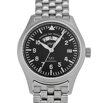 IWC パイロットウォッチ フリーガー UTC IW325102 ブラック メンズ 時計 【中古】【wristwatch】
