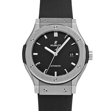 ウブロ クラシックフュージョン チタニウム ブラックシャイニー 542.NX.1270.RX ブラックラッカー メンズ 時計 【中古】【wristwatch】