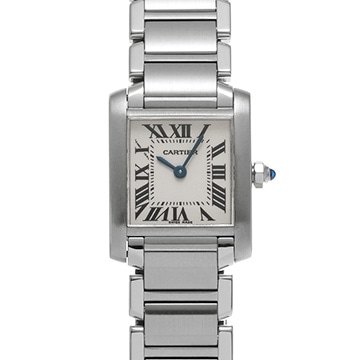 カルティエ タンクフランセーズ SM W51008Q3 シルバー レディース 時計 【中古】【wristwatch】