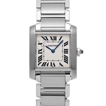 カルティエ タンクフランセーズ MM W51003Q3 シルバー レディース 時計 【中古】【wristwatch】