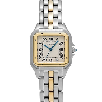 カルティエ パンテール MM W25028B5 アイボリー ユニセックス 時計 【中古】【wristwatch】