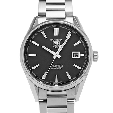 タグ ホイヤー カレラ キャリバー5 WAR211A.BA0782 ブラック メンズ 時計 【中古】【wristwatch】