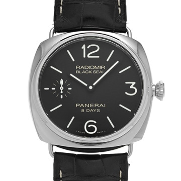 パネライ ラジオミール ブラックシール 8デイズ アッチャイオ PAM00609 ブラック メンズ 時計 【中古】【wristwatch】