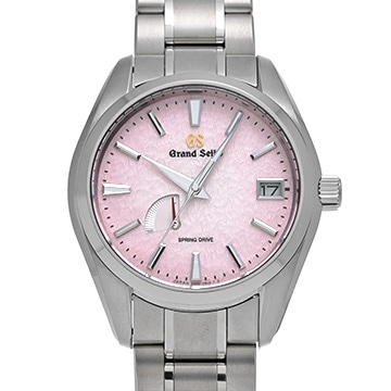 グランドセイコー ヘリテージコレクション スプリングドライブ キャリバー9R 20周年記念限定モデル SBGA497 ピンクグラデーション メンズ 時計 【中古】【wristwatch】
