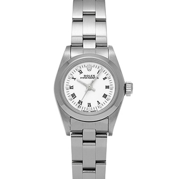 ロレックス オイスターパーペチュアル 67180 ホワイト レディース 時計 【中古】【wristwatch】