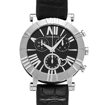 ティファニー アトラス クロノグラフ Z1301.32.11A10A71A ブラック ユニセックス 時計 【中古】【wristwatch】