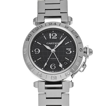 カルティエ パシャC メリディアン W31079M7 ブラック メンズ 時計 【中古】【wristwatch】