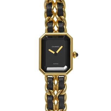 シャネル プルミエール M H0001 ブラック レディース 時計 【中古】【wristwatch】