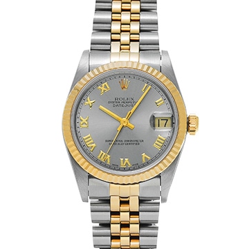 ロレックス デイトジャスト 68273 グレー ユニセックス 時計 【中古】【wristwatch】