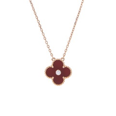 ヴァン クリーフ&アーペル ヴィンテージアルハンブラネックレス 2011年ホリデー ゴールド K18ピンクゴールド PG レディース ジュエリー 【中古】【jewelry】