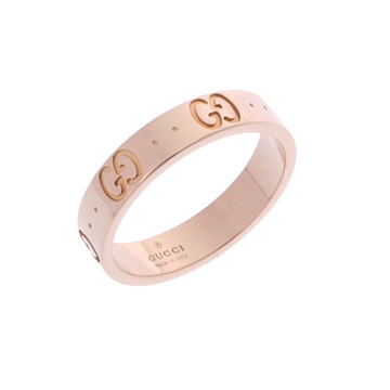 グッチ アイコンリング ゴールド K18ピンクゴールド PG レディース ジュエリー 【中古】【jewelry】