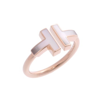 ティファニー Tワイヤーリング ゴールド K18ピンクゴールド PG レディース ジュエリー 【中古】【jewelry】