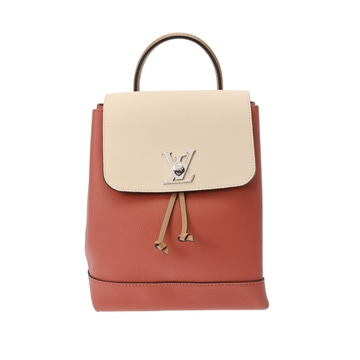 ルイ ヴィトン ロックミー バックパック ローズ/セサミ/クレーム M44250 カーフレザー レディース バッグ 【中古】【bag】