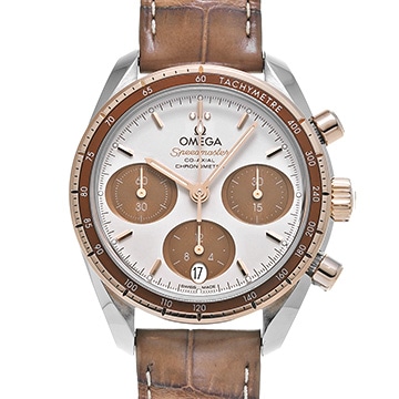 オメガ スピードマスター 38 コーアクシャル 324.23.38.50.02.002 カプチーノ/ブラウン メンズ 時計 【中古】【wristwatch】