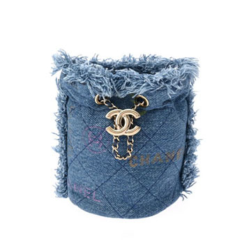 シャネル バゲット ミニ 2WAY チェーンショルダー ブルー AP2603 カーフ レディース バッグ 【中古】【bag】