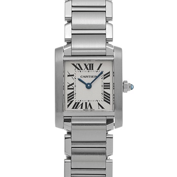 カルティエ タンクフランセーズ SM W51008Q3 シルバー レディース 時計 【中古】【wristwatch】