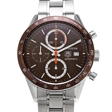 タグ ホイヤー ニューカレラ タキメーター クロノグラフ キャリバー16 CV2013.BA0794 ブラウン メンズ 時計 【中古】【wristwatch】