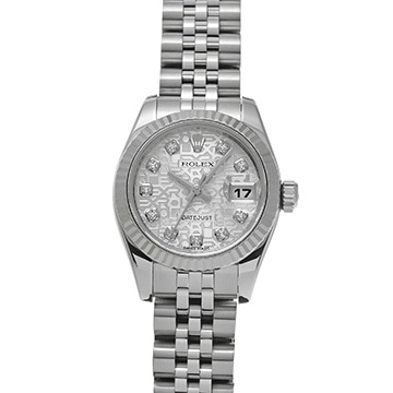 ロレックス デイトジャスト 179174G シルバーコンピュータ/ダイヤモンド レディース 時計 【中古】【wristwatch】