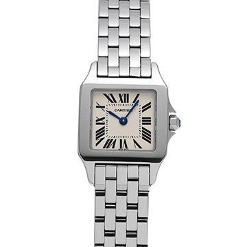 カルティエ サントス ドゥモワゼル SM W25064Z5 シルバー レディース 時計 【中古】【wristwatch】
