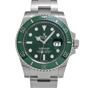ロレックス サブマリーナ デイト 116610LV グリーン メンズ 時計 【中古】【wristwatch】