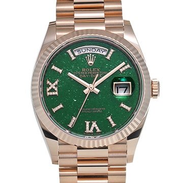 ロレックス デイデイト 36 128235 グリーンアベンチュリン/ダイヤモンド メンズ 時計 【新品】【wristwatch】