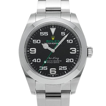 ロレックス エアキング 116900 ブラック メンズ 時計 【中古】【wristwatch】