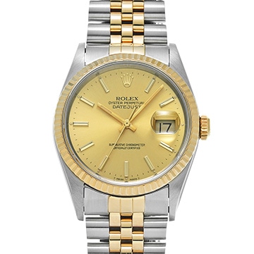 ロレックス デイトジャスト 16233 シャンパン メンズ 時計 【中古】【wristwatch】