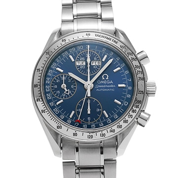 オメガ スピードマスター トリプルカレンダー 3523.80 ブルー メンズ 時計 【中古】【wristwatch】