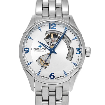 ハミルトン ジャズマスター オープンハート オート H32705151 シルバー メンズ 時計 【中古】【wristwatch】